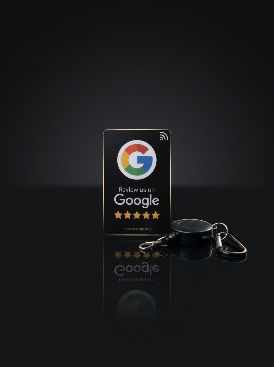 Google Review Card — Single NFC card · tap or scan
