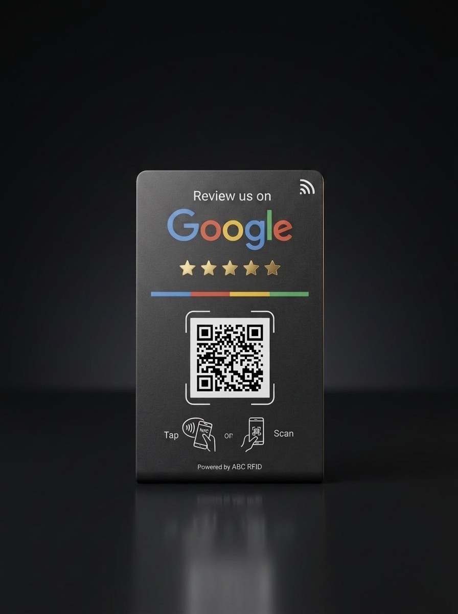Google Review Stand — Counter-top NFC stand
